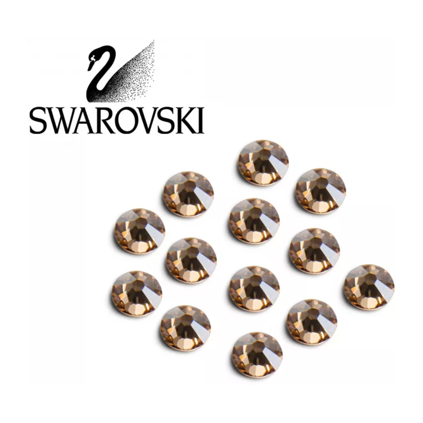 Cristale Swarovski -  SS5 Goldener Schatten